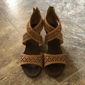 Cork wedge sandals
